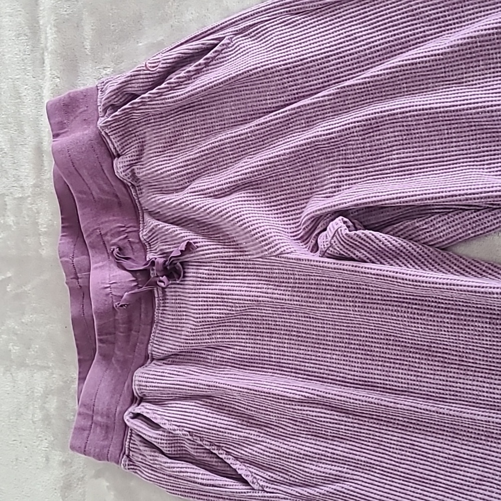 ZYIA ACTIVE / L / Women's Lilac Don't Wake Me Thermal Joggers Pants Loungewear